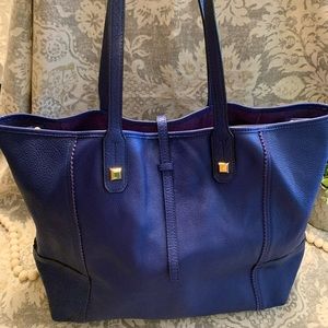 Stella & Dot Leather Tote Bag